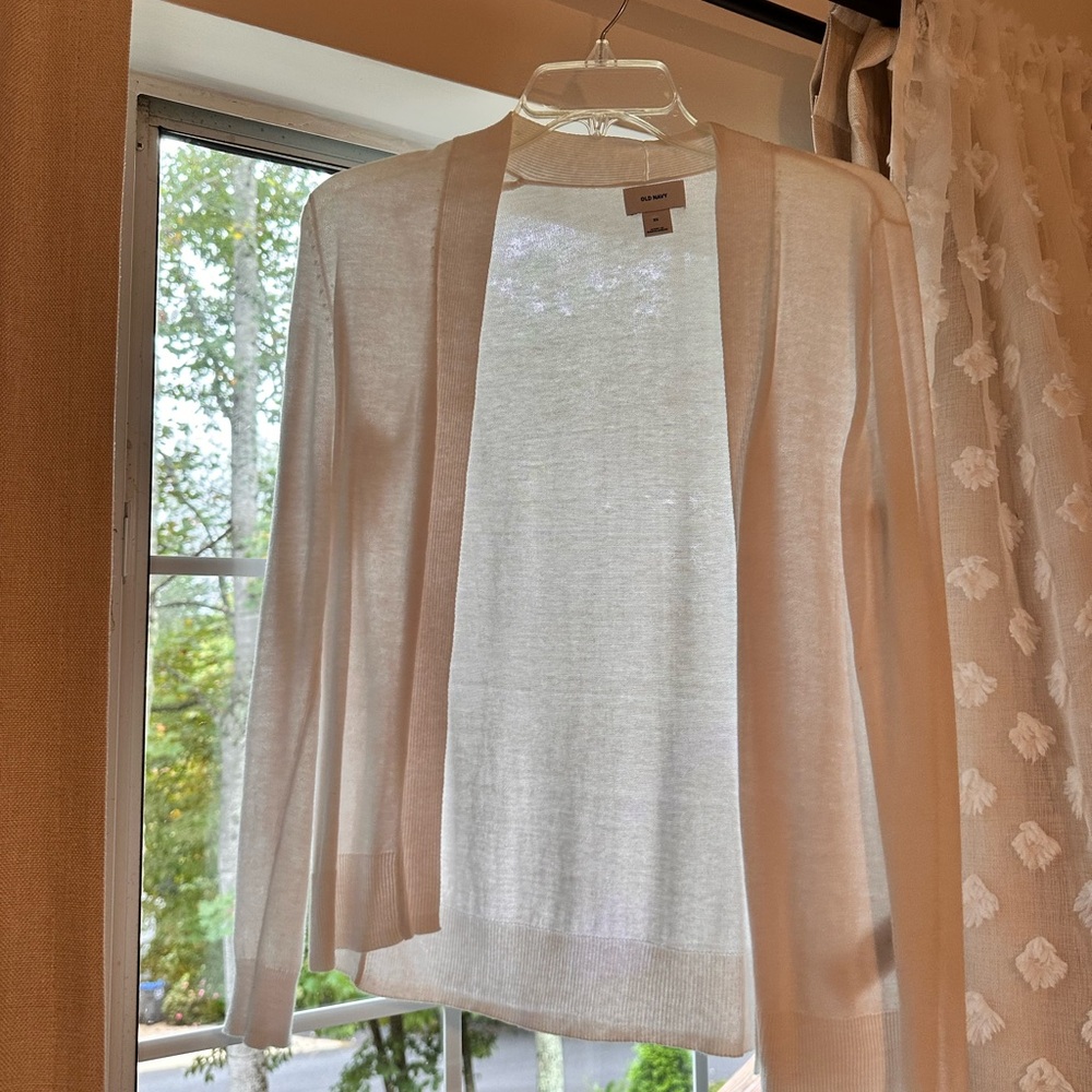 Old Navy white cardigan